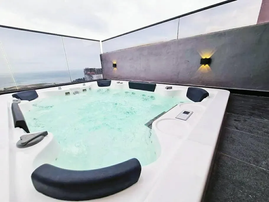Superprivatespajacuzzi#Unblockfullyseaview#2Bedrooms#Netflix#Freeparking#Balcony#Imperioresindece Malacca Apartmán